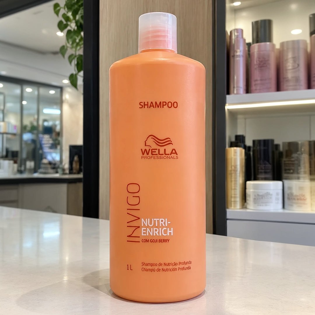 SHAMPOO WELLA 1L, NUTRI ENRICH É SEM MEDO DE ERRAR 🙂‍↕️🙂‍↕