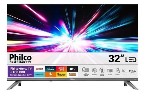 ⚠️ Smart Tv 32 Philco Roku Tv Dolby Áudio Hdr10 P32crb