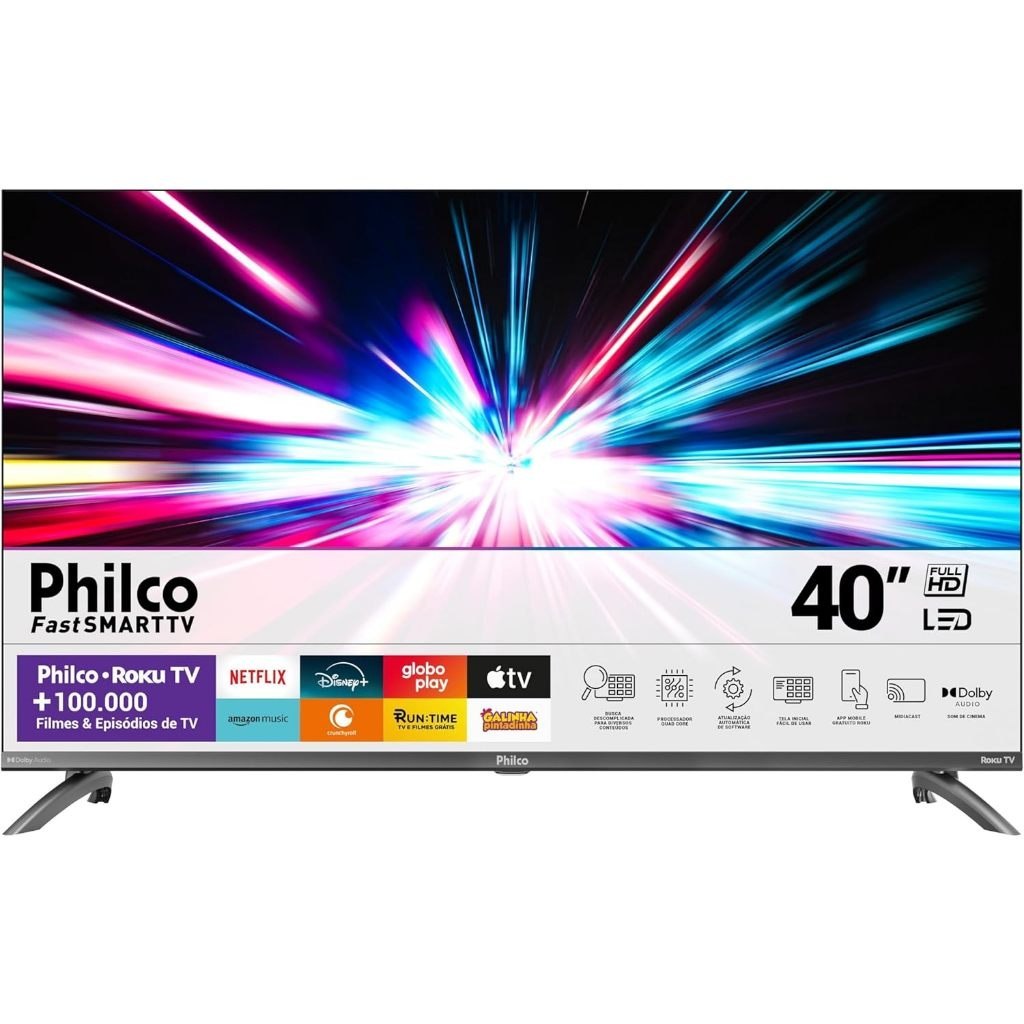⚠️ SMART TV 40” PHILCO TV LED DOLBY AUDIO