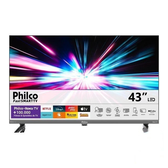 ⚠️ SMART TV 43&QUOT; PHILCO QLED HDR10 ROKU TV P43KRB