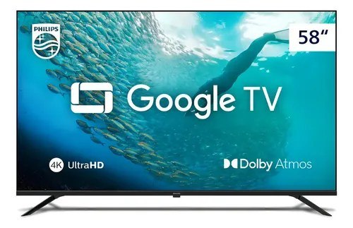 ➡️ Smart Tv 4k Uhd Led 58 Philips Pug7019 Wi-fi Google Tv 3 Hd