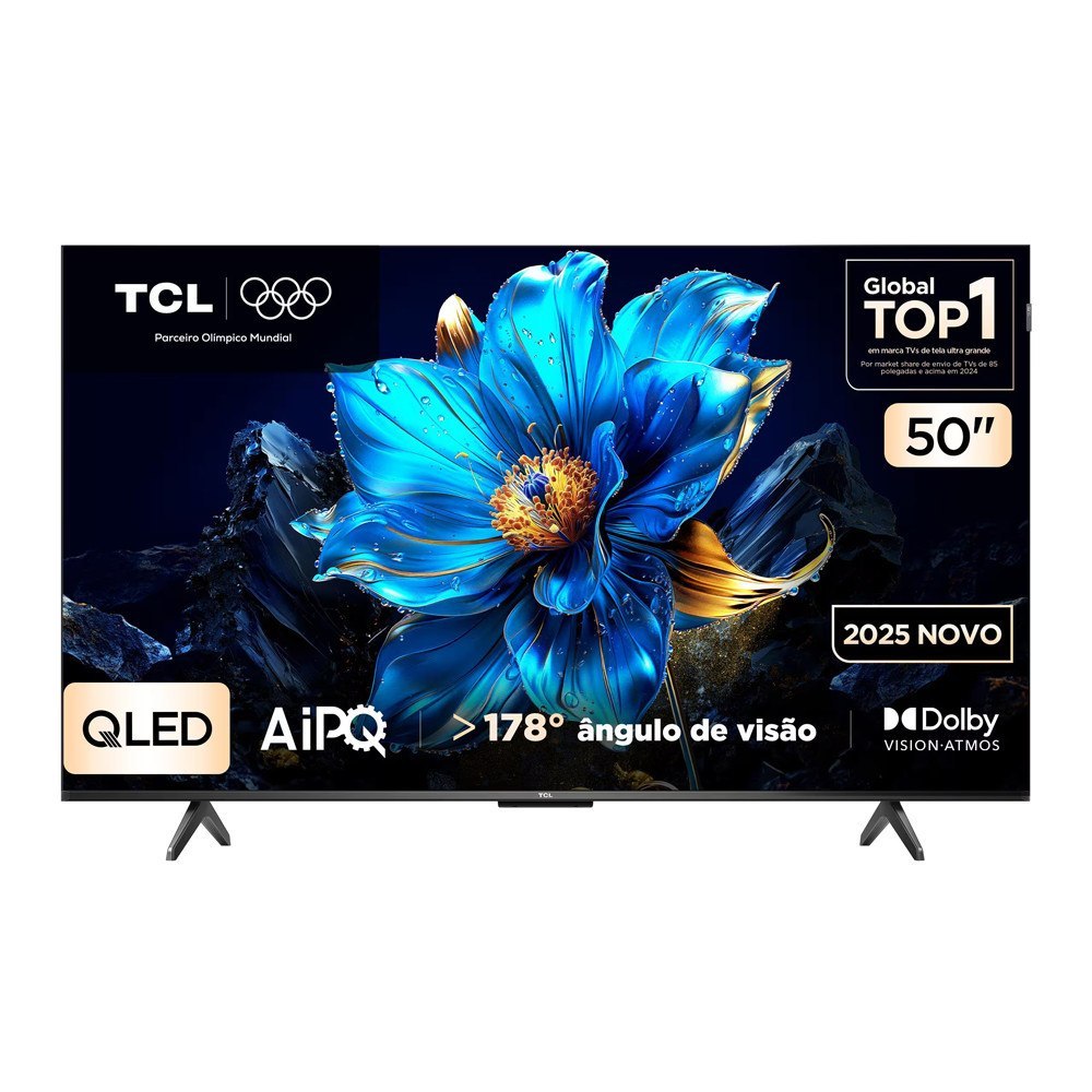 ⚠️ SMART TV 50 50P7K 4K QLED UHD 60HZ COM SISTEMA OPERACIONAL GOOGLE TV TCL