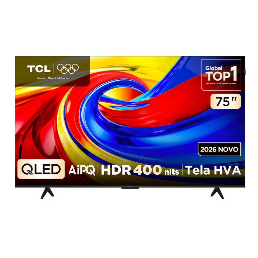 ⚠️ SMART TV 75 4K QLED GOOGLE TV ATÉ 120HZ DOLBY VISION ATMOS TCL