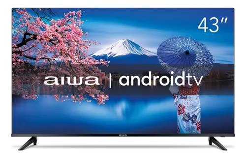 ⚠️ Smart TV AIWA 43” Android Full HD Borda Ultrafina HDR10 Dolby Áudio AWS-TV-43-BL-02-A