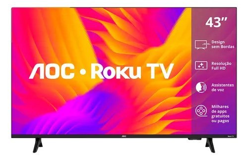 ⚠️ Smart Tv Aoc Led 43 Full Hd Wi-fi Tv Sem Bordas