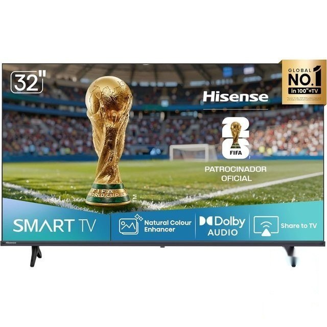 ⚠️ SMART TV HISENSE DLED HD 32&QUOT; 32A4NV PROCESSADOR AI HDR10 ALEXA GOOGLE HOME