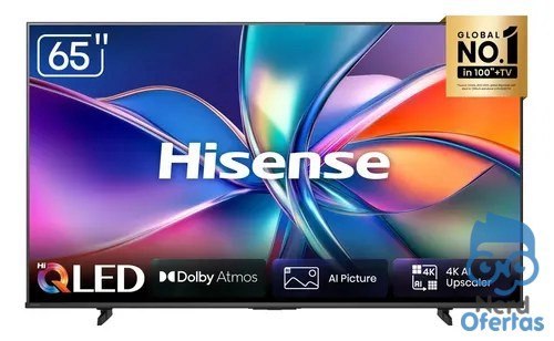 ➡️ Smart Tv Hisense Hi-Qled 4K 65" Polegadas com Dolby Atmos, Dolby Gaming e Alexa 65Q6qv