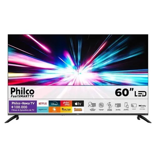 ➡️ Smart Tv Philco 60" P60vik 4K Uhd Led Roku Dolby Audio Wi-Fi Hdr10