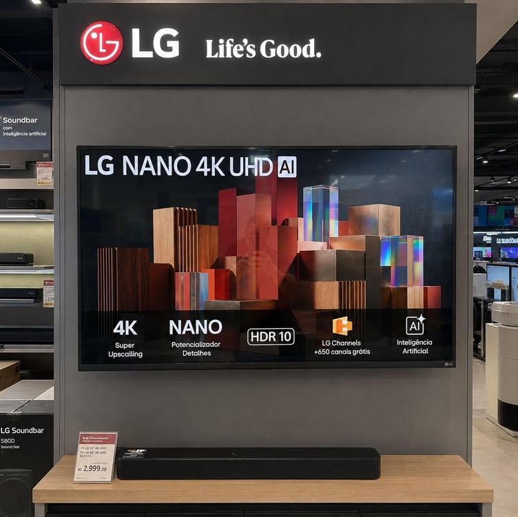 Smart TV PRO LG 55'' 4K Ultra HD AI 55UN85C