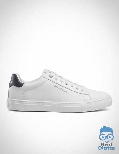 ➡️ Sneaker Nautica Laminado E Sola De Borracha Areia Liso Tam 37 e 38