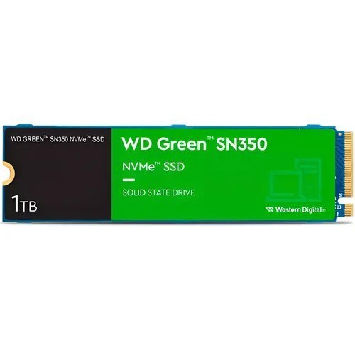 ⚠️ Ssd 1tb Western Digital Green Sn350 Nvme, Gen3, M.2 2280 Azul