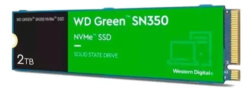 ➡️ SSD 2TB M.2 2280 NVMe PCIe Gen3 Western Digital WD Green SN350 WDS200T3G0C