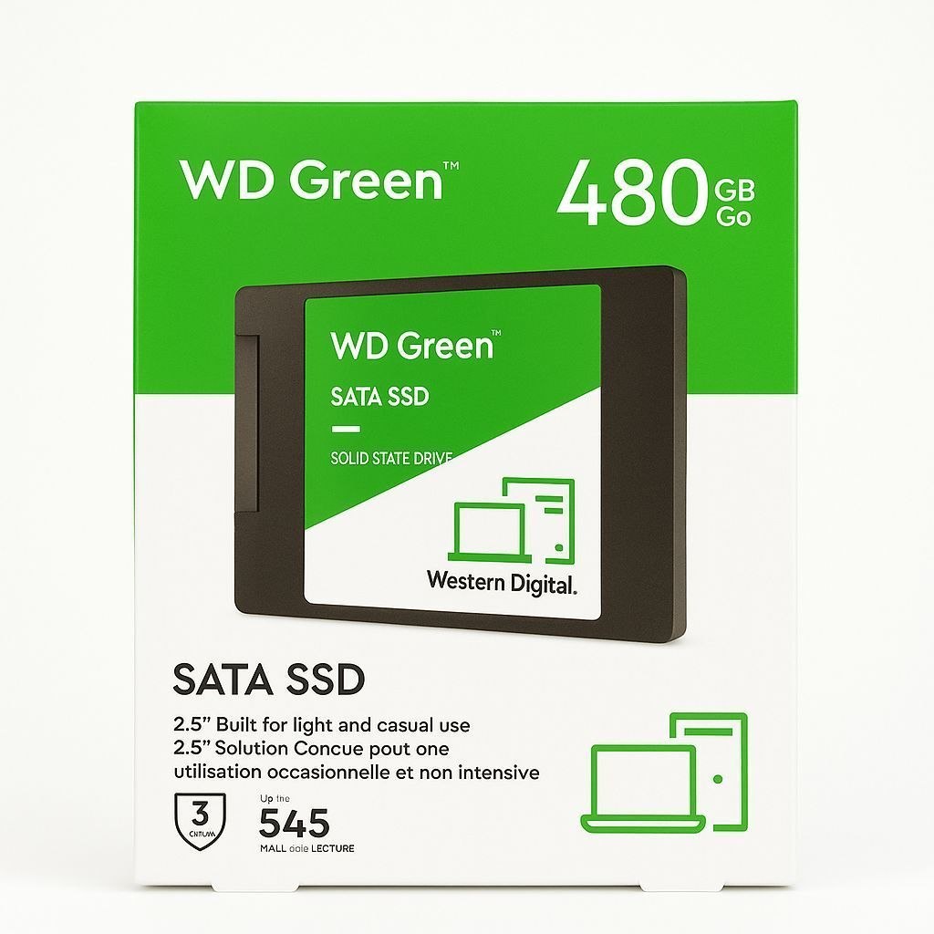 ⚠️ SSD INTERNO WESTERN DIGITAL WD GREEN WDS480G3G0A 480GB VERDE