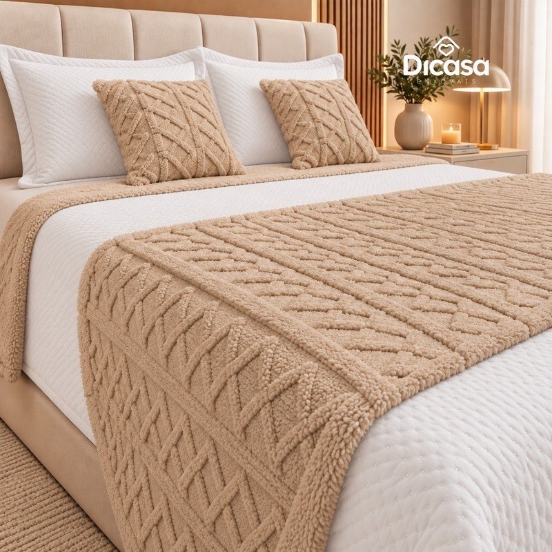 *🆘SUA CAMA VAI FICAR LINDA 😮🤌🏻KIT PESEIRA PARA CAMA 3 PEÇAS 2 CAPAS DE ALMOFADAS DECORATIVA*