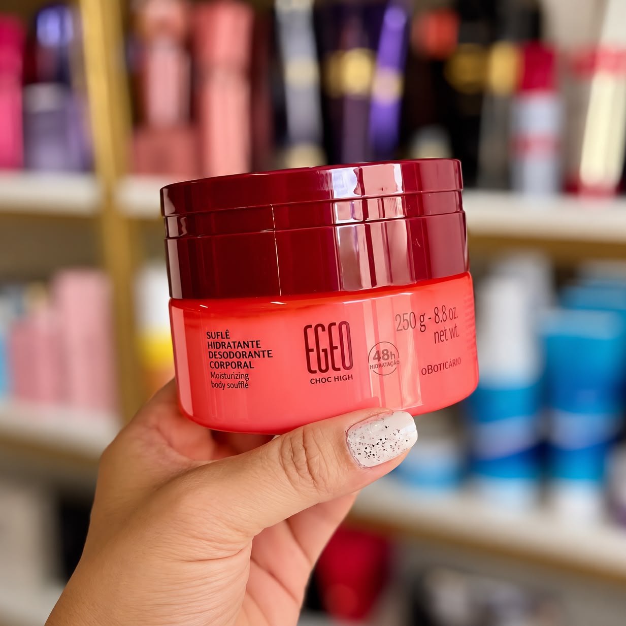Suflê Hidratante Corporal Egeo High 250g - O Boticário Fragrância egeo choc high
