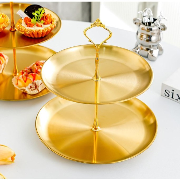 🔥 SUPORTE DE DOCES E PETISCOS DE 2 LUXO ANDARES – DECORATIVA PARA MESA POSTA, FESTAS E CHÁ D...