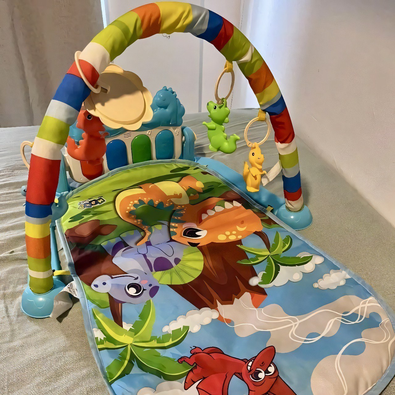 Tapete de Atividades Para Bebê Piano Play Funny Dino Maxi Baby