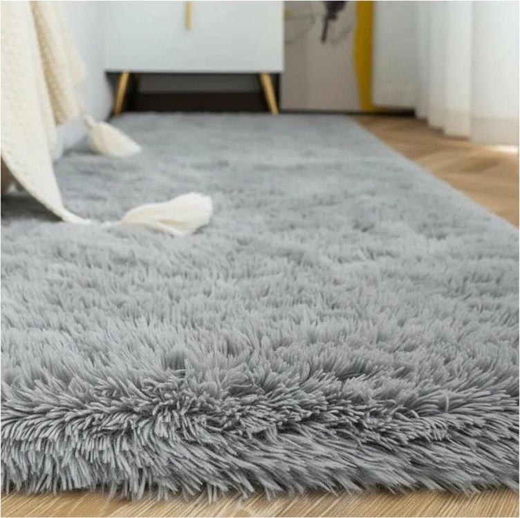 Tapete Passadeira 2,00 x 0,60 Corredor Quarto Sala Beira de Cama Felpudo Peludo