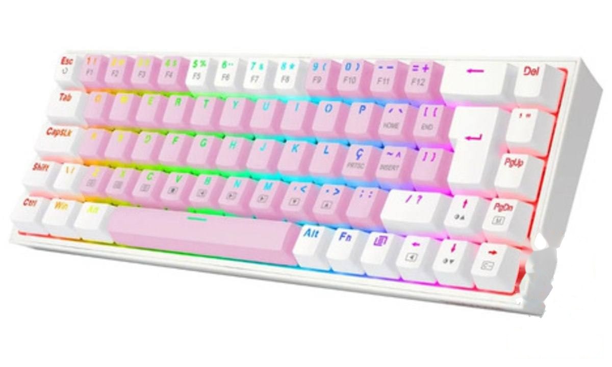 ➡️ Teclado Gamer Castor Rgb Switch Brown Redragon K631pw-rgb