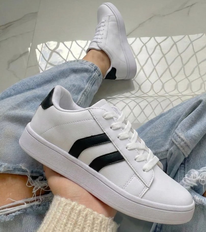 Tênis Feminino Sapatênis Branco Macio e Confortável Leve Macio Promoção Envio Rapido