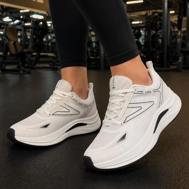 Tênis LNYZ PowerFit Feminino Academia Super Confortável Leve Respirável Caminhada e Uso Diário