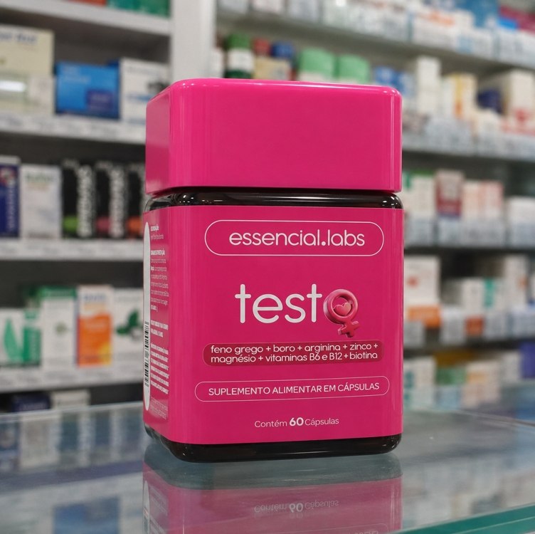 TESTO ESSENCIAL para MULHERES - Fórmula Exclusiva com Feno Grego + Boro + Arginina + ZMA + B...