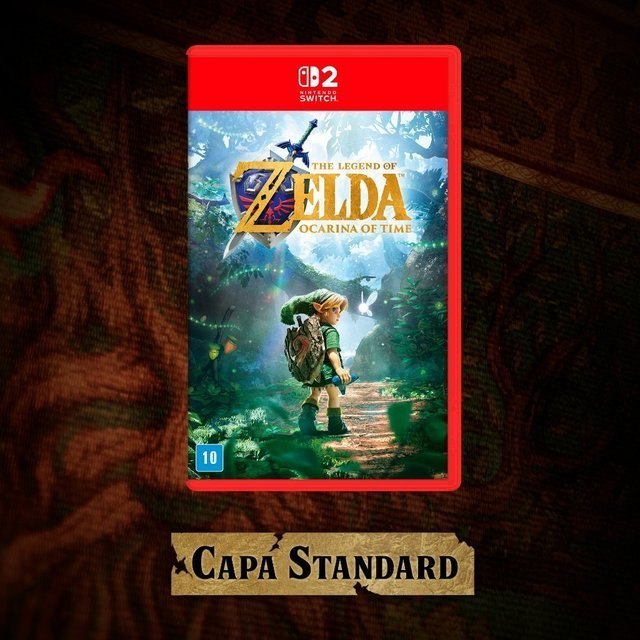 ⚠️ THE LEGEND OF ZELDA: OCARINA OF TIME CAPA REGULAR NINTENDO SWITCH 2