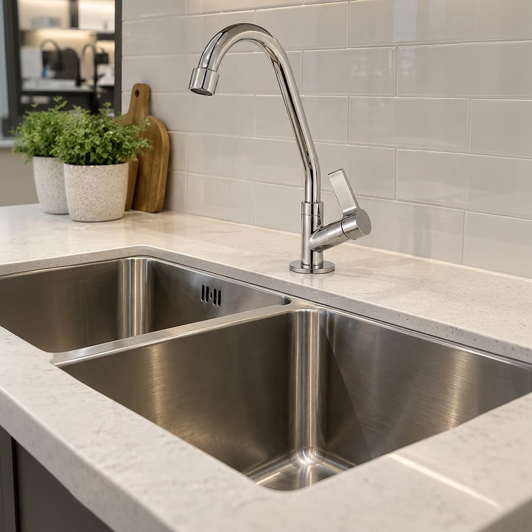 Torneira De Cozinha De Bancada Bica Móvel Pia Metal