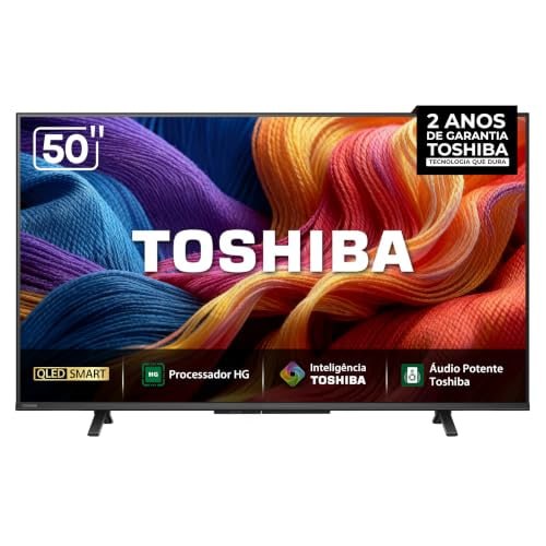Toshiba Smart TV QLED FHD 50" Polegadas 50V45SS com Processador HG Inteligência Toshiba AI e...