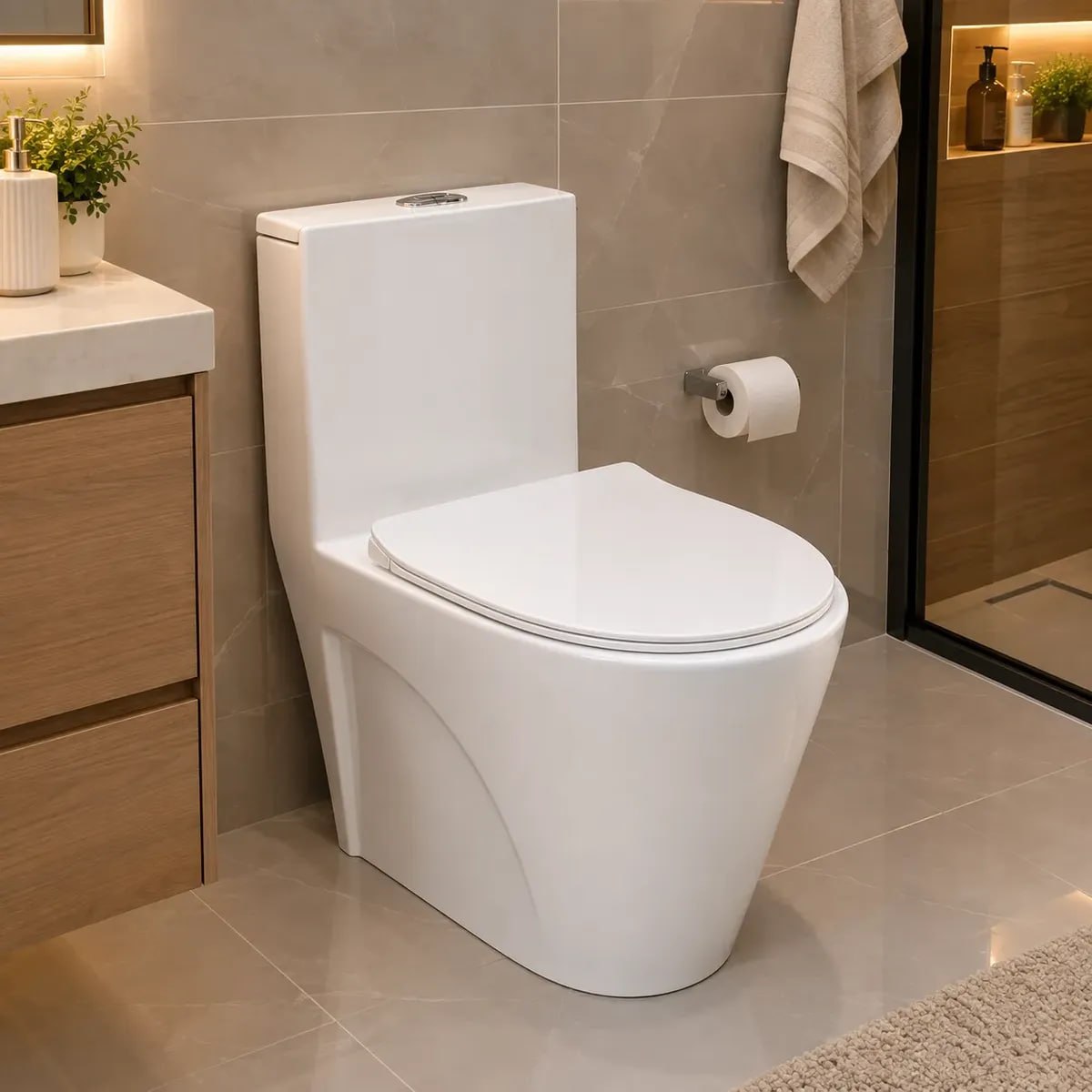 Vaso Sanitário Privada Monobloco Branco Caixa Acoplada Luxo