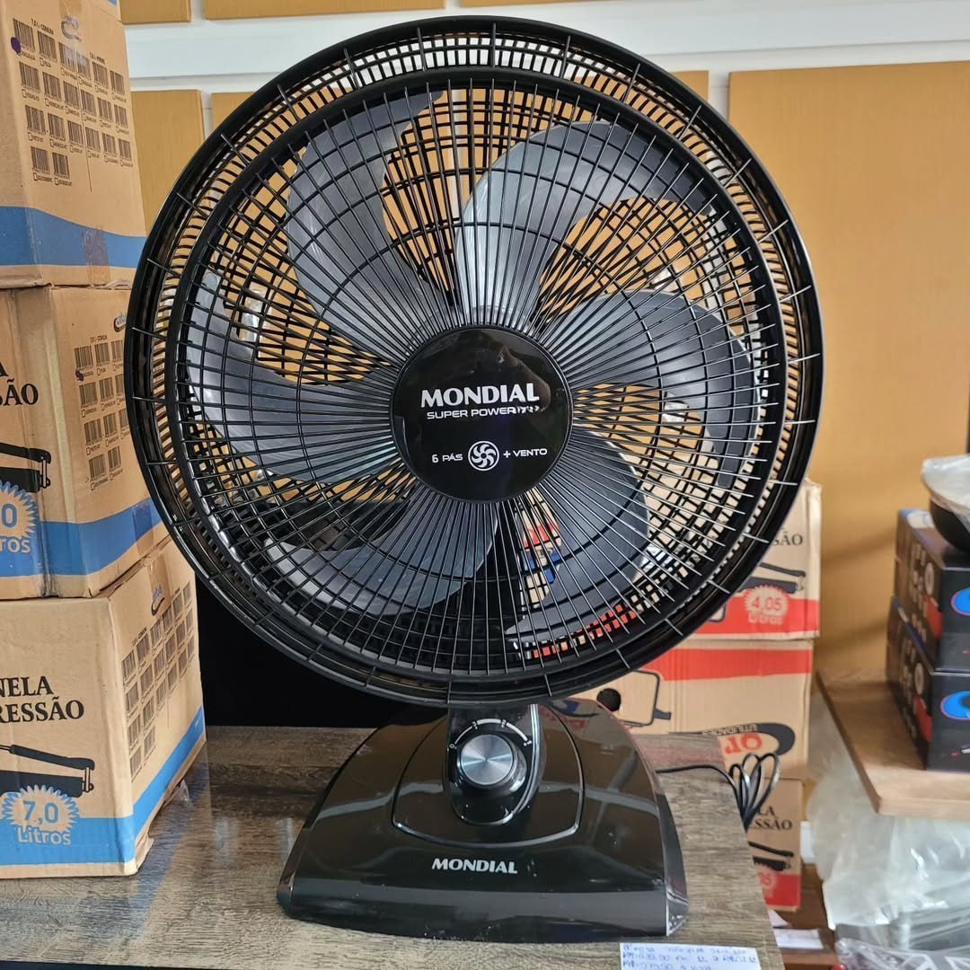 Ventilador de Mesa 30cm Super Power Mondial 60W VSP-30-B