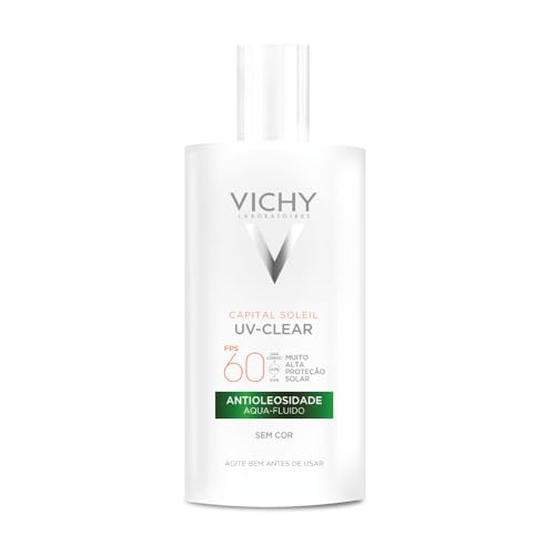Vichy Capital Soleil UV-Clear Protetor Solar Facial Antioleosidade e Antiacne Sem Cor, Toque...