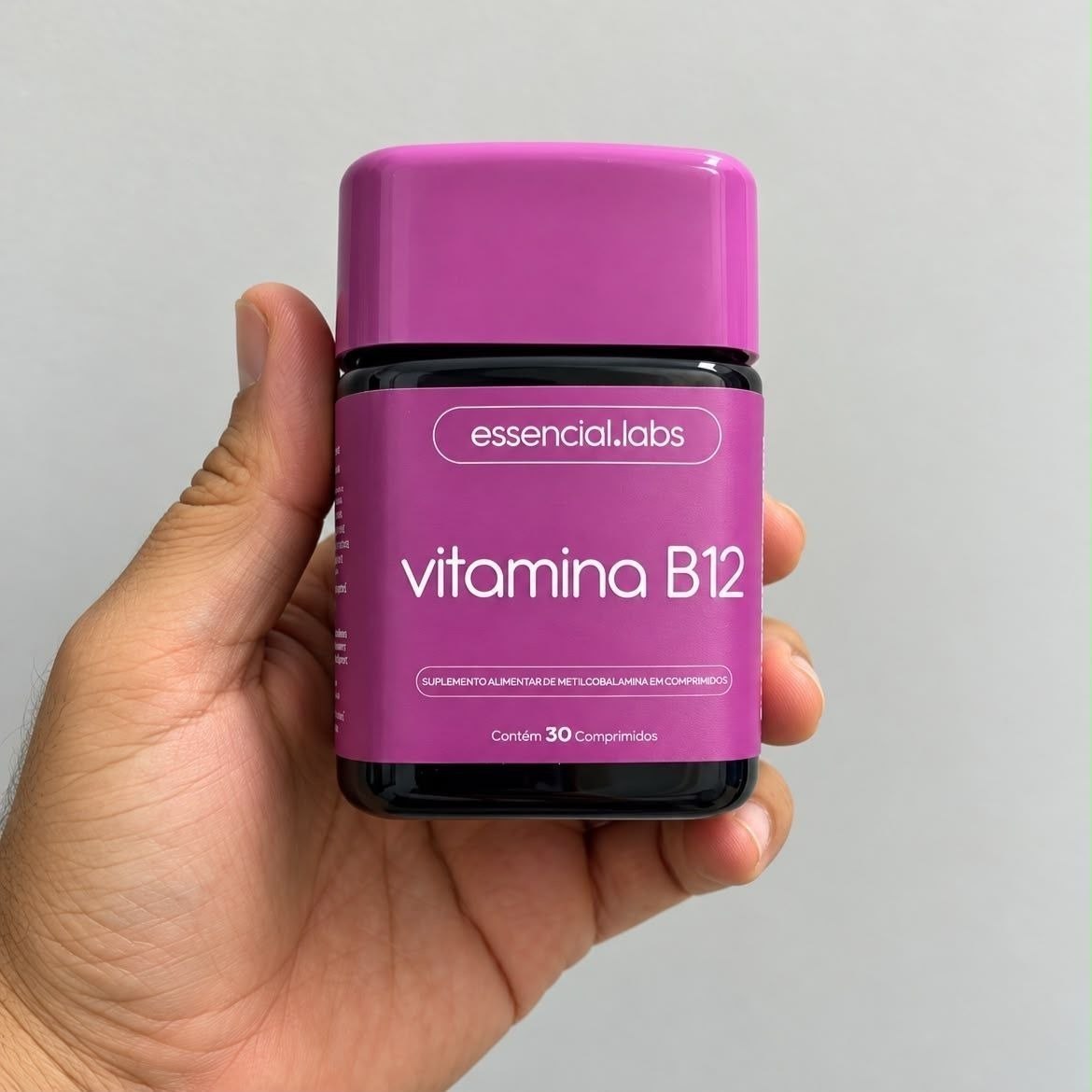 VITAMINA B12 Metilcobalamina - Fórmula com Máxima Pureza e Concentração - 30 Doses