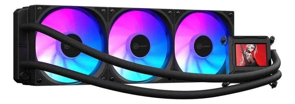 ➡️ Watercooler Kalkan 360mm Argb Aura Lcd 360 Preto
