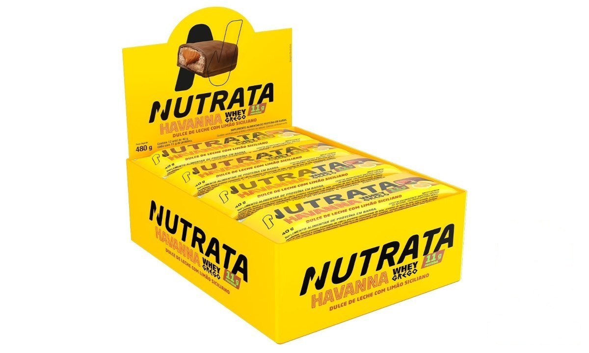 ⚠️ Whey Grego Bar Doce de Leite Havanna Display 12Und Nutrata