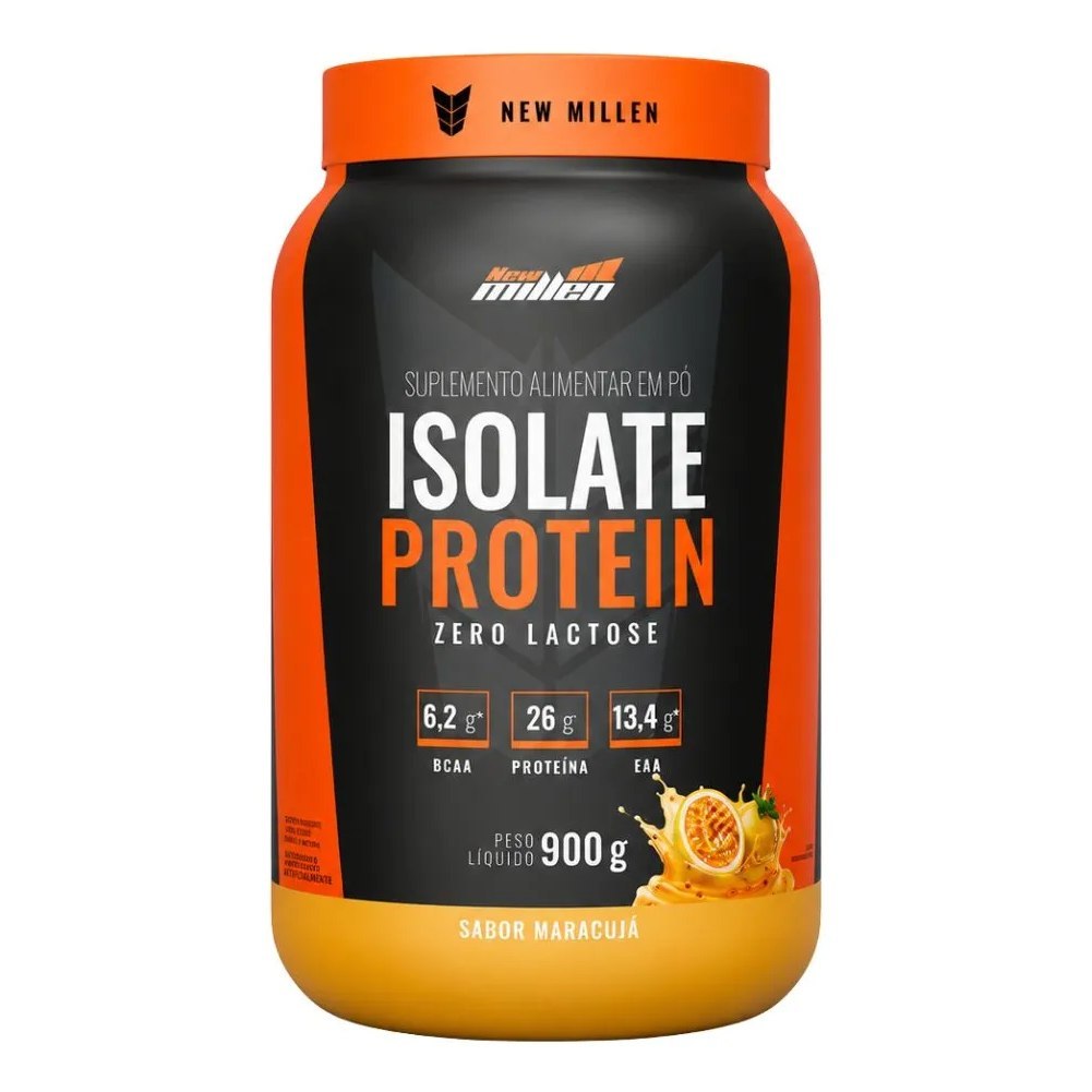 🆘WHEY PROTEIN ISOLADO ZERO LACTOSE ISOLATE PROTEIN 900G NEW MILLEN